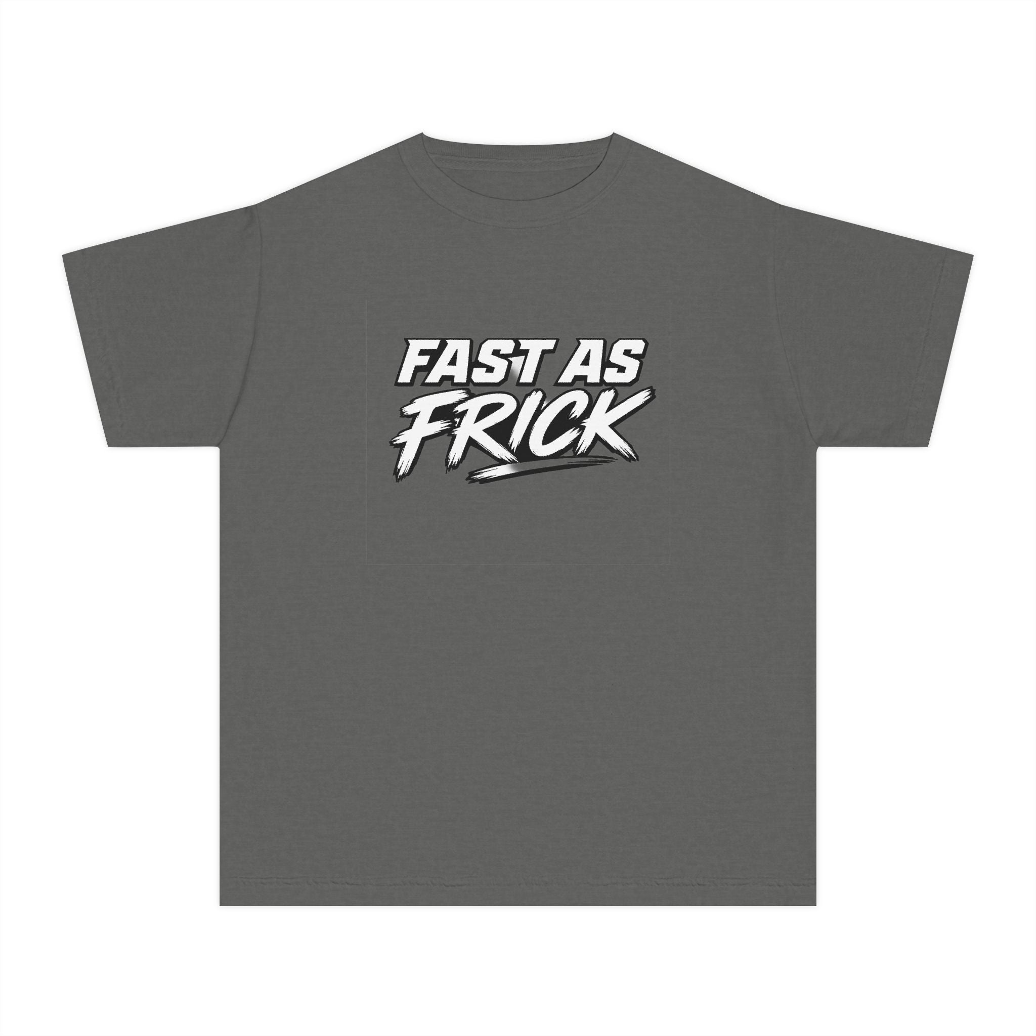 Youth Tee — "Fast As Frick" Graphic Tee (Cool Sporty Slogan) Printify