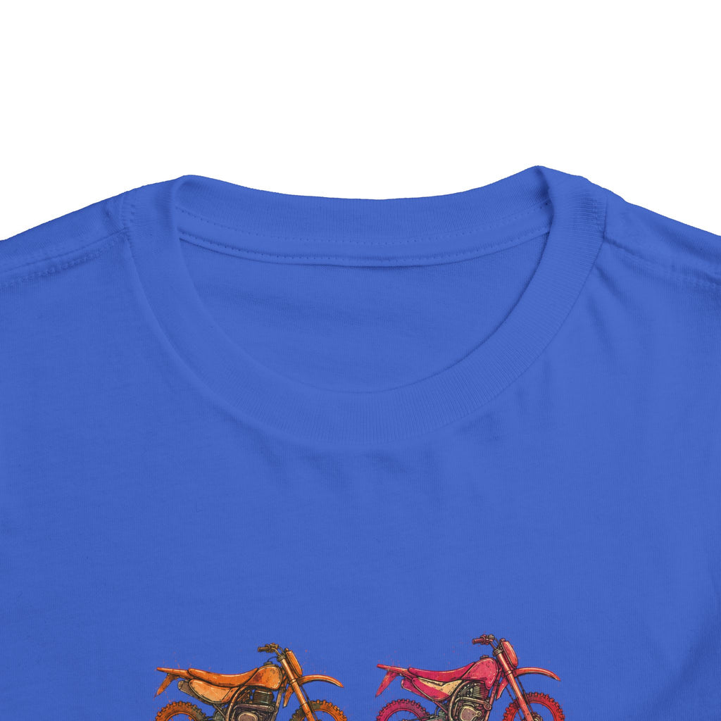 Toddler Moto Tee — Colorful Dirt Bike Graphic (Bodhi's Moto Co.)