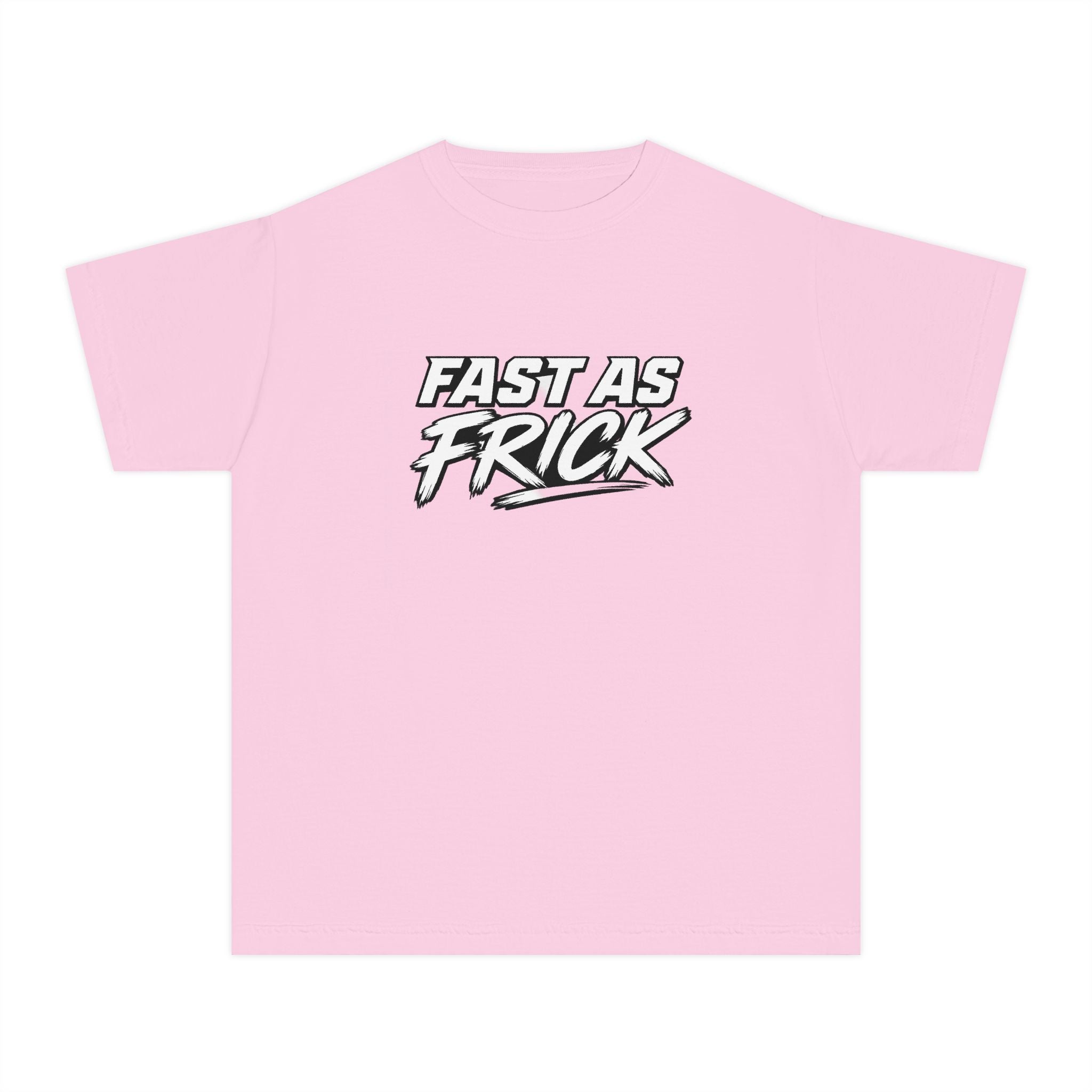 Youth Tee — "Fast As Frick" Graphic Tee (Cool Sporty Slogan) Printify