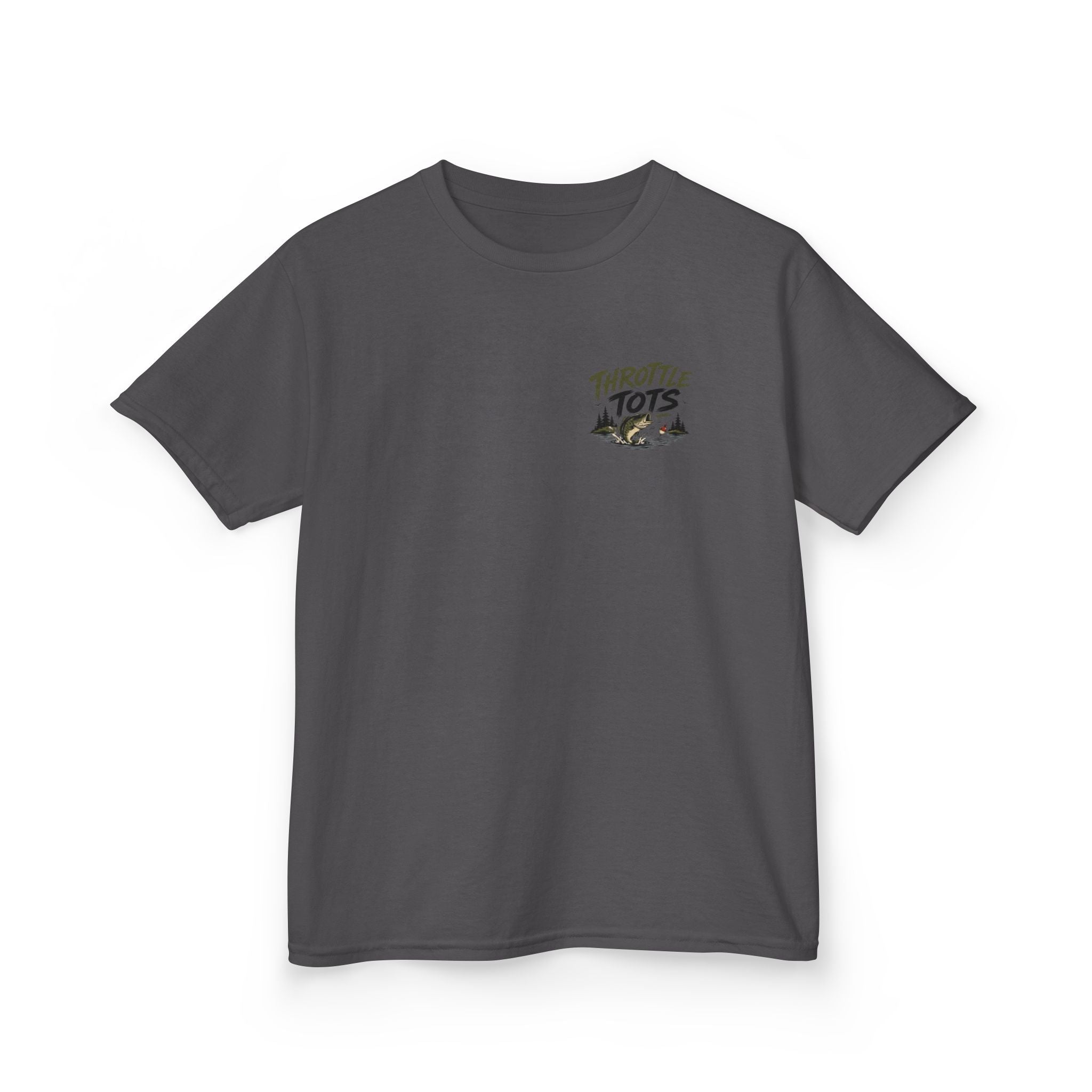 Toddler T-Shirt — "Sitting Here Resting Bones" Skeleton Fishing Cute Kids Tee Printify
