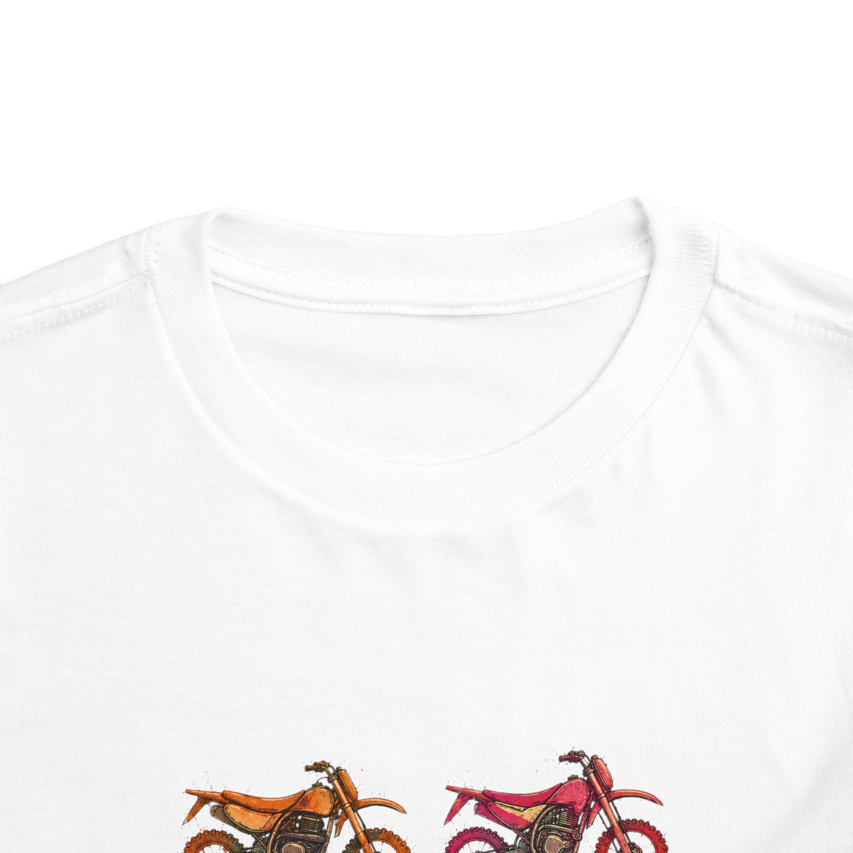 Toddler Moto Tee — Colorful Dirt Bike Graphic (Bodhi's Moto Co.)