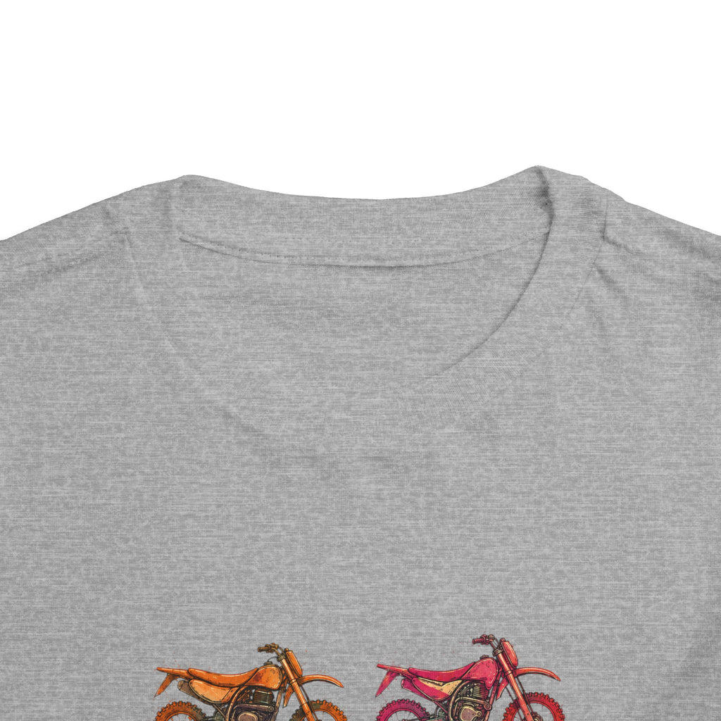 Toddler Moto Tee — Colorful Dirt Bike Graphic (Bodhi's Moto Co.)