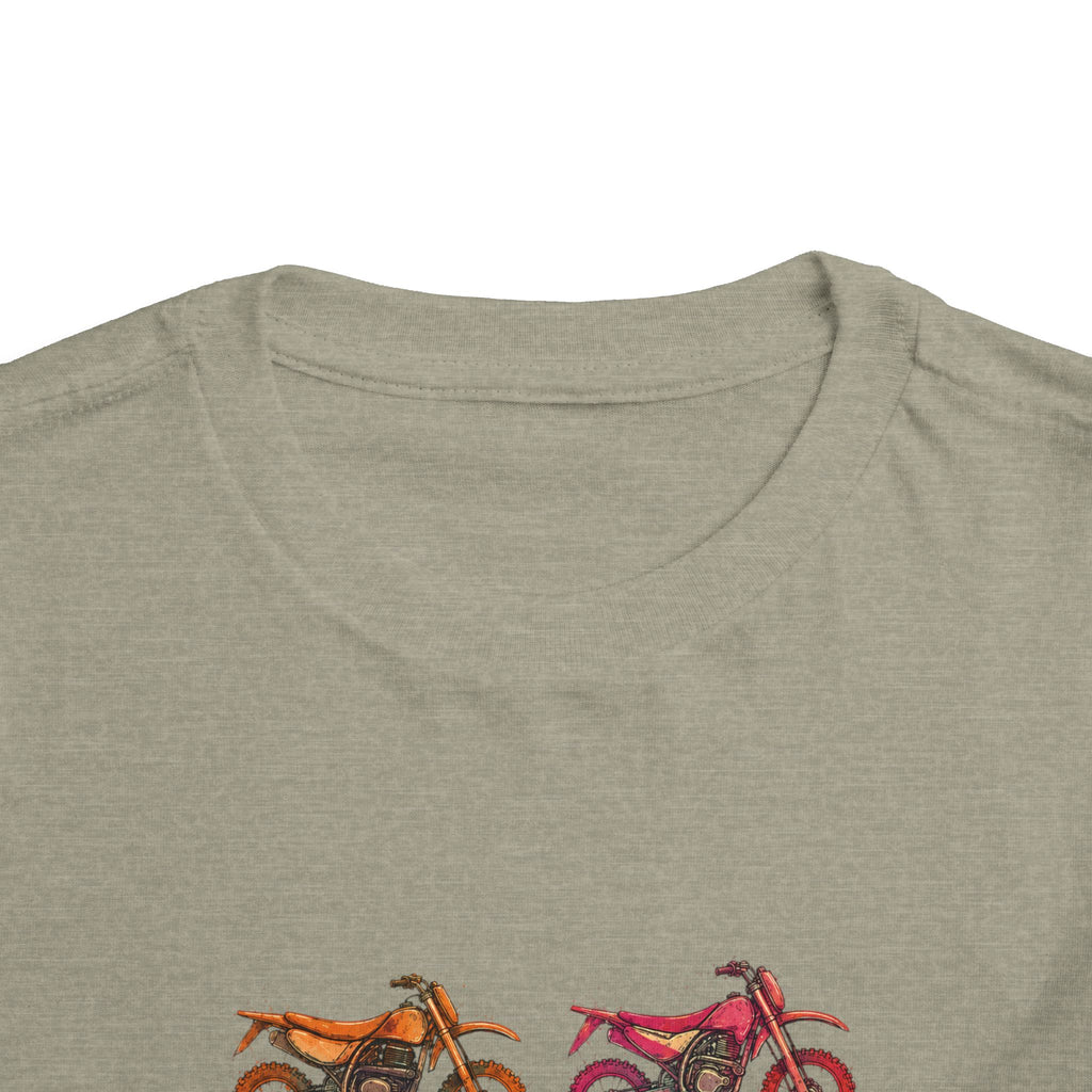 Toddler Moto Tee — Colorful Dirt Bike Graphic (Bodhi's Moto Co.)