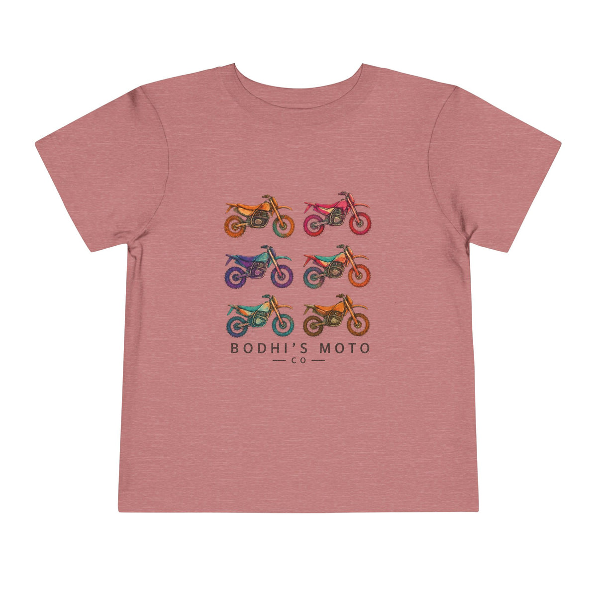 Toddler Moto Tee — Colorful Dirt Bike Graphic (Bodhi's Moto Co.)