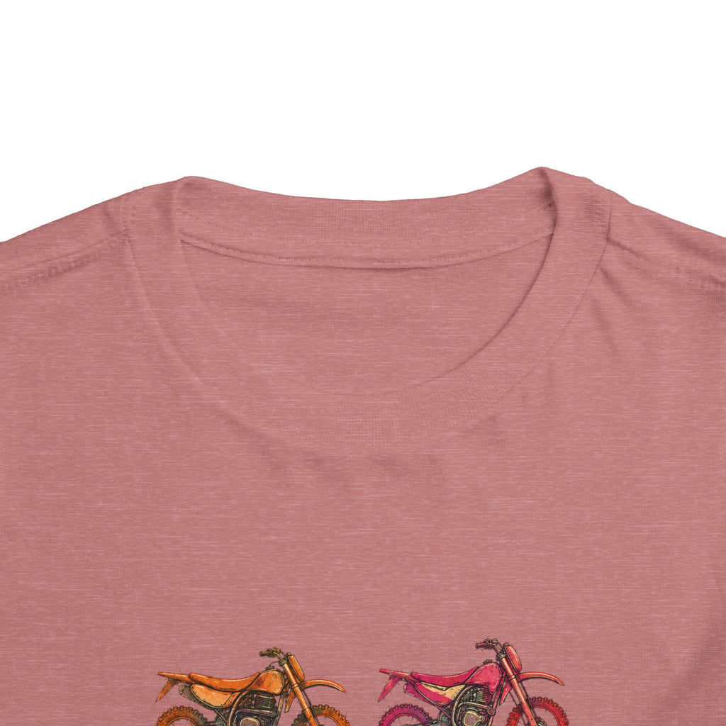 Toddler Moto Tee — Colorful Dirt Bike Graphic (Bodhi's Moto Co.)