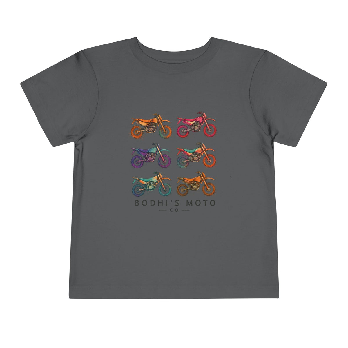 Toddler Moto Tee — Colorful Dirt Bike Graphic (Bodhi's Moto Co.)
