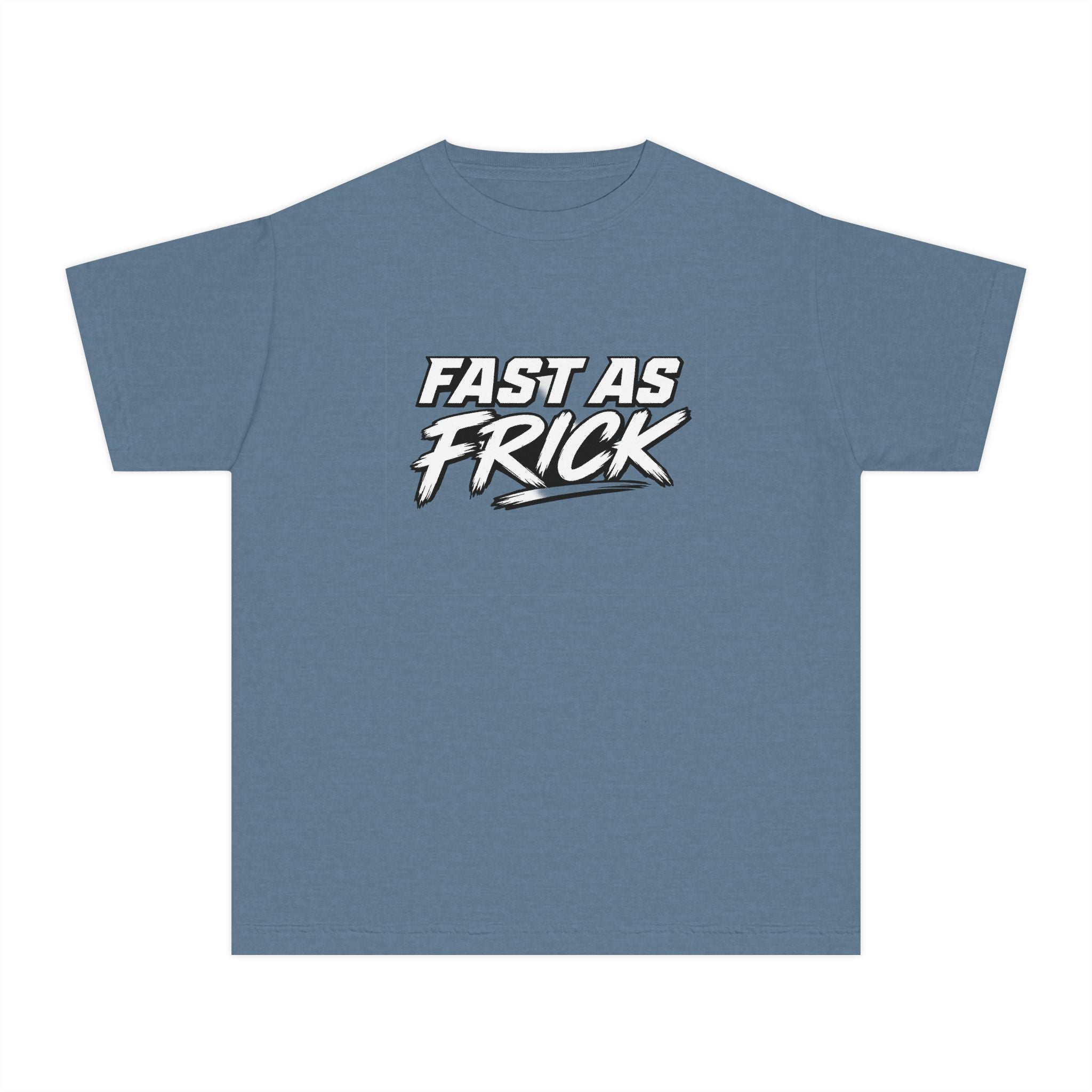 Youth Tee — "Fast As Frick" Graphic Tee (Cool Sporty Slogan) Printify