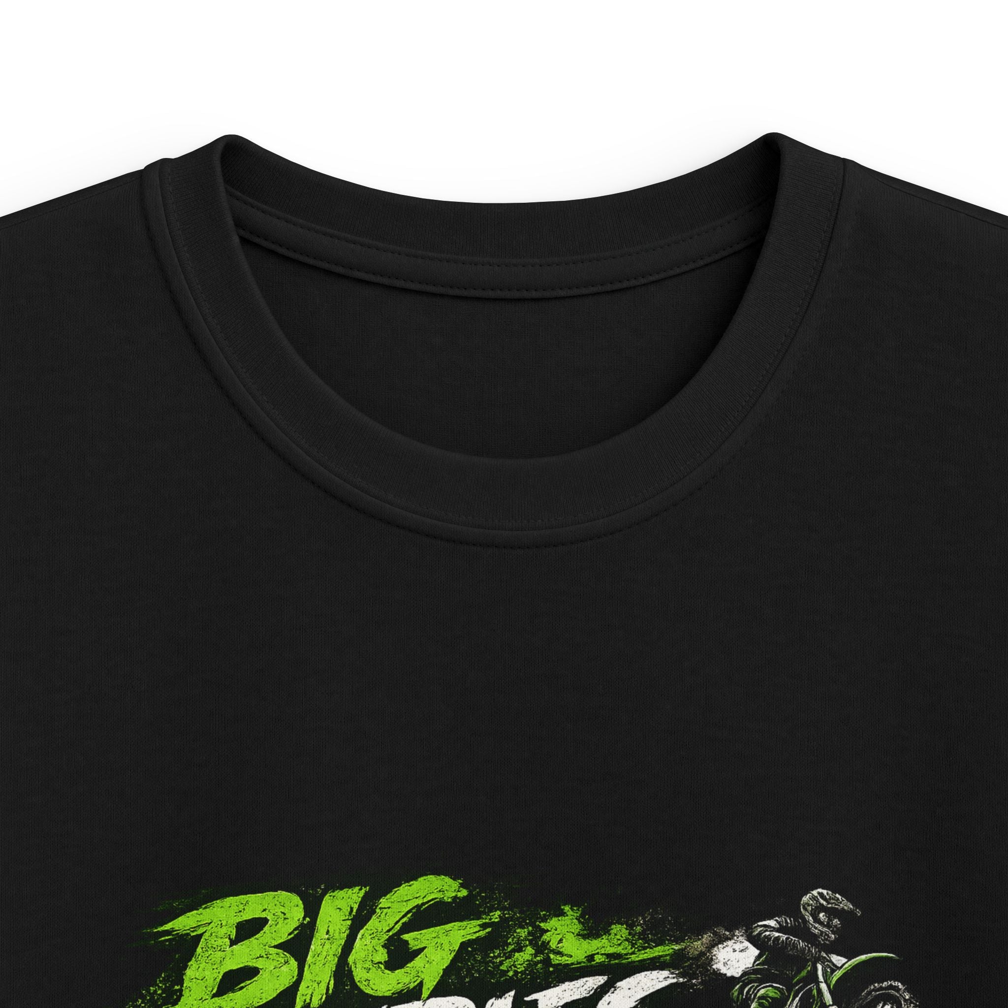 Kids Tee — “Big Doubles No Troubles” Motocross Dirt Bike Graphic