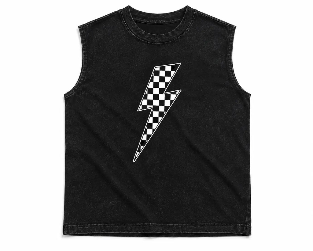 Lightening bolt muscle shirt - youth ODMPOD