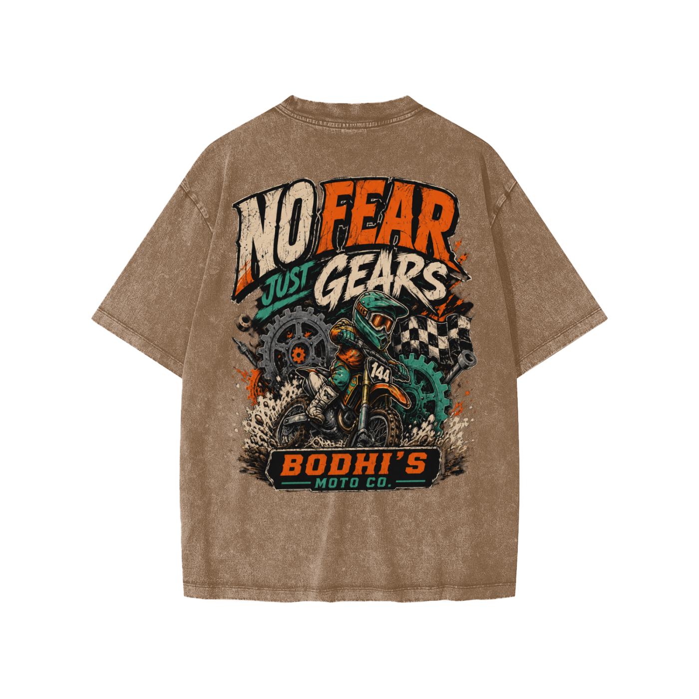 Tshirt,Kids,Motocross,Dirtbike,Gears,Allgas,Graphic