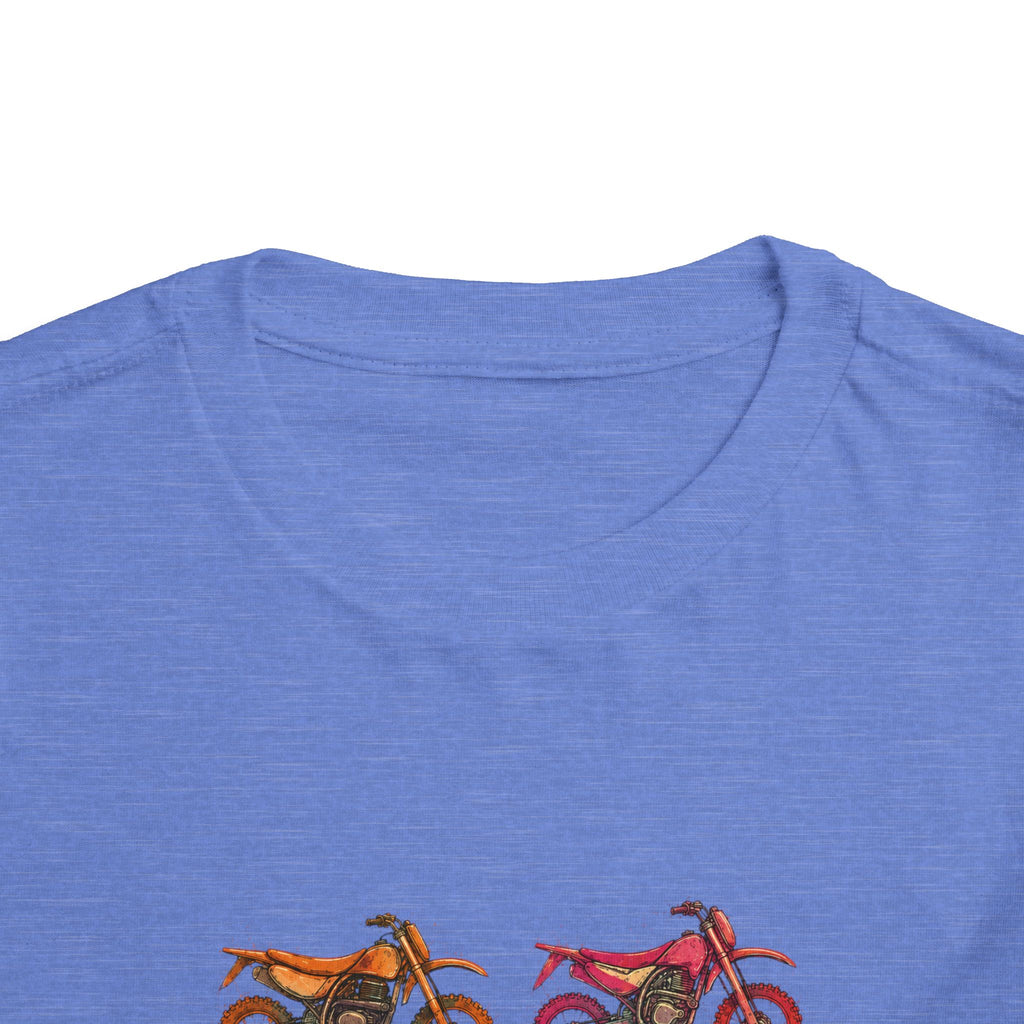 Toddler Moto Tee — Colorful Dirt Bike Graphic (Bodhi's Moto Co.)