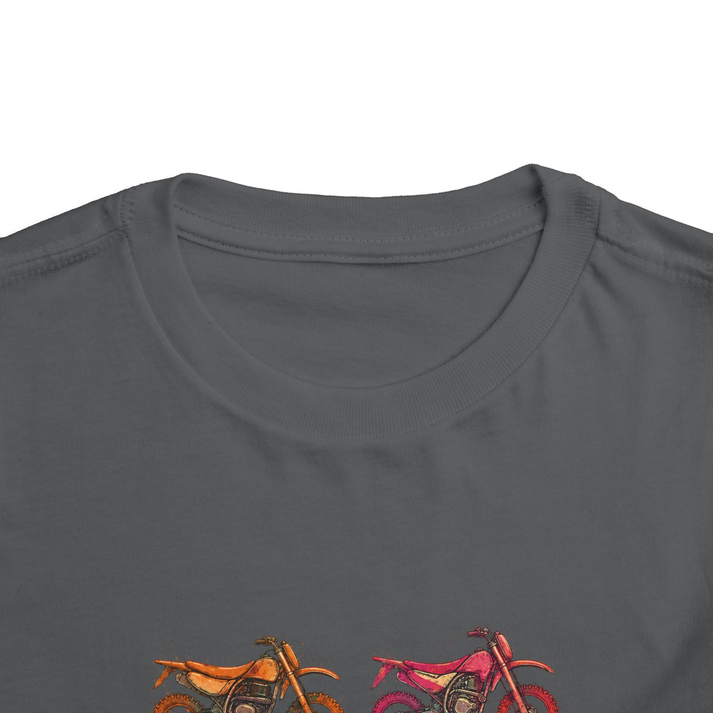 Toddler Moto Tee — Colorful Dirt Bike Graphic (Bodhi's Moto Co.)